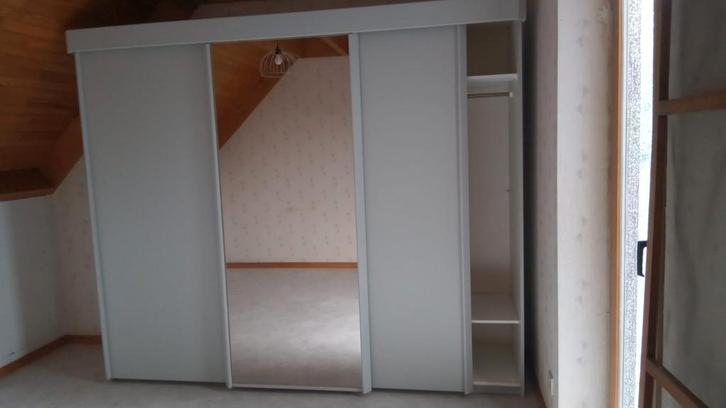 Gebruikte, grote kleerkast met schuifdeuren, Huis en Inrichting, Kasten | Kleerkasten, Gebruikt, Ophalen