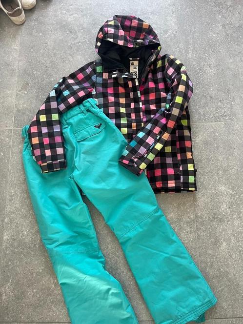 ROXY ski jas + skibroek 14 jaar NIEUWSTAAT, Kinderen en Baby's, Kinderkleding | Maat 164, Zo goed als nieuw, Meisje, Jas, Ophalen of Verzenden