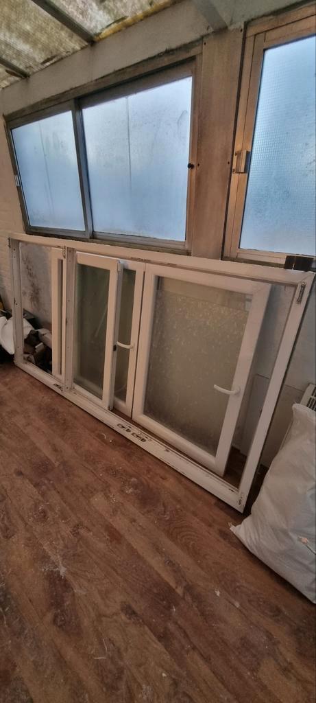Ramen met dubbele beglazing, 3 ramen!, Doe-het-zelf en Bouw, Raamkozijnen en Schuifdeuren, Zo goed als nieuw, Raamkozijn, Overige materialen