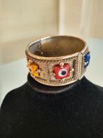 Oude zilveren ancien armband, Gebruikt, Overige kleuren, Ophalen of Verzenden, Met bedels of kralen
