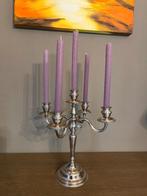 Kandelaar 5 armen verzilverd, Antiek en Kunst, Ophalen of Verzenden, Overige materialen
