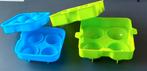Set silicone et plastique dur de formes de boules de glace, Enlèvement ou Envoi, Comme neuf