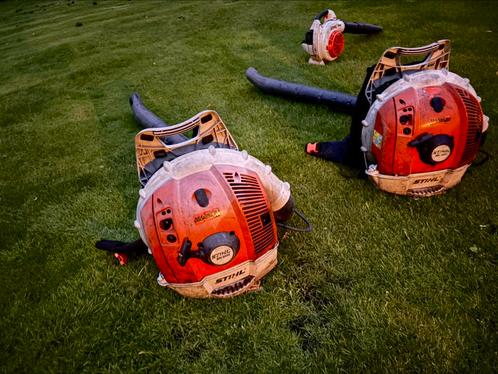 Stihl BR600 Ruggedragen bladblazer 3.8pk  €295/stuk, Tuin en Terras, Bladblazers, Ruggedragen, Ophalen