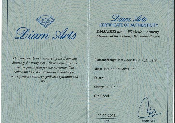 Diamant avec certificat, Bijoux, Sacs & Beauté, Pierres précieuses, Enlèvement ou Envoi