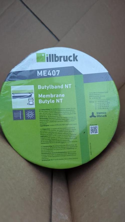 ME407 Butylband illbruck 100,150 en 250mm breed lengte 20m, Doe-het-zelf en Bouw, Buizen en Afvoer, Nieuw, Ophalen of Verzenden
