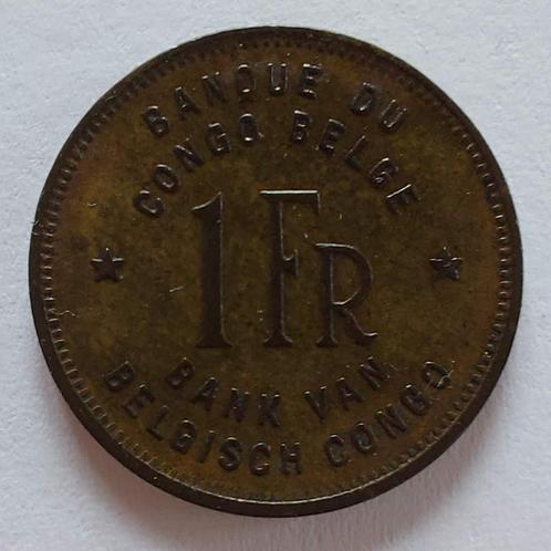 Belgian Congo 1944 - 1 Fr - Leopold III - KM# 26 - Pr, Postzegels en Munten, Munten | Europa | Niet-Euromunten, Losse munt, Overige landen