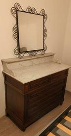 Commode met marmeren tablet, Maison & Meubles, Accessoires pour la Maison | Coffres, Enlèvement, Utilisé