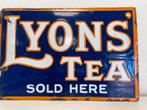 Lyons Tea emaille reclame bord, Antiek en Kunst, Antiek | Email, Ophalen of Verzenden