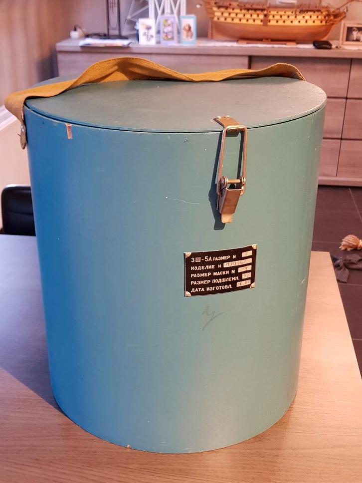 Russian ZsH-5 flight helmet + KM-34 oxygen mask, Collections, Objets militaires | Général, Armée de l'air, Enlèvement ou Envoi