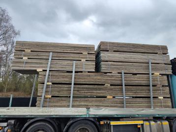 Echte steigerhout planken en gedoubleerde grote stock