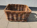 Grote rieten fietsmand, Ophalen, Zo goed als nieuw, Fietsmand