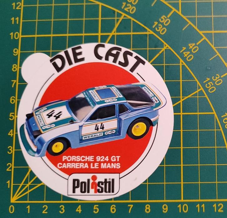 Sticker Polistil Porsche 924 GT Carrera Le Mans, Verzamelen, Stickers, Ophalen of Verzenden