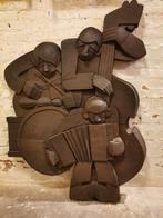 Brutalist muurdecoratie laat XXL jaren 70, Ophalen