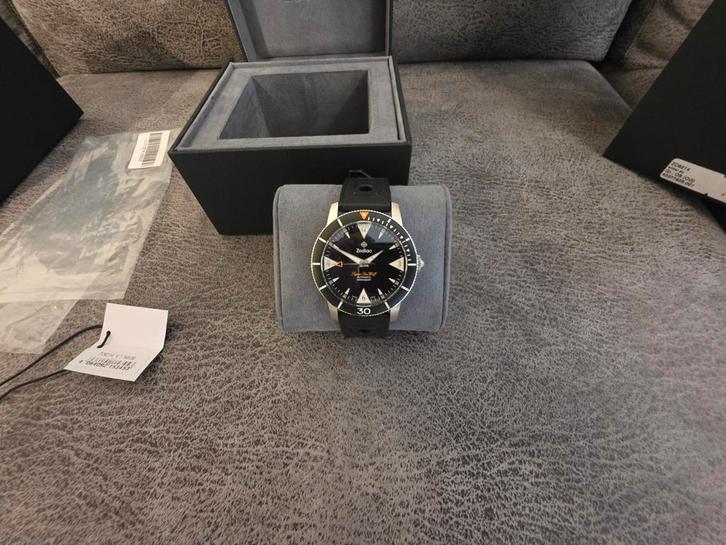 Te koop nieuwe Zodiac Super Sea Wolf Skindiver ZO9214 39mm, Handtassen en Accessoires, Horloges | Heren, Nieuw, Polshorloge, Breitling