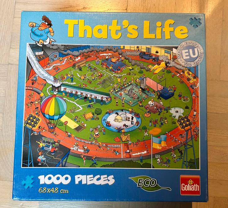 That’s Life puzzel (1000 stukjes), Hobby en Vrije tijd, Denksport en Puzzels, Zo goed als nieuw, Legpuzzel, 500 t/m 1500 stukjes