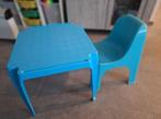 Blsuwe Kindertafel met stoeltje, Kinderen en Baby's, Ophalen, Zo goed als nieuw, Tafel(s) en Stoel(en)