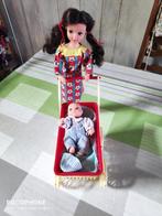 vintage fleur mama  sindy barbie + baby + wagentje, Ophalen of Verzenden, Barbie