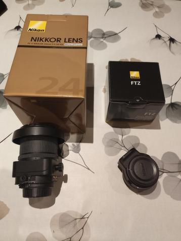 Nikon 24mm F/3.5 PCE (T/S) + Nikon FTZ ver1 beschikbaar voor biedingen