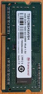 Transcend 4GB DDR3 1600mhz SO-Dimm, Computers en Software, RAM geheugen, Ophalen of Verzenden, Zo goed als nieuw, DDR3