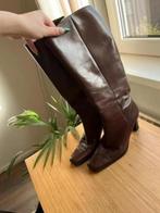 Livraison gratuite bottes de luxe marron vintage à talons bl, Comme neuf, Brun, Envoi, Bottes hautes