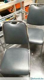 4 keukenstoelen grijs, Huis en Inrichting, Stoelen, Ophalen of Verzenden, Gebruikt, Grijs, Vier