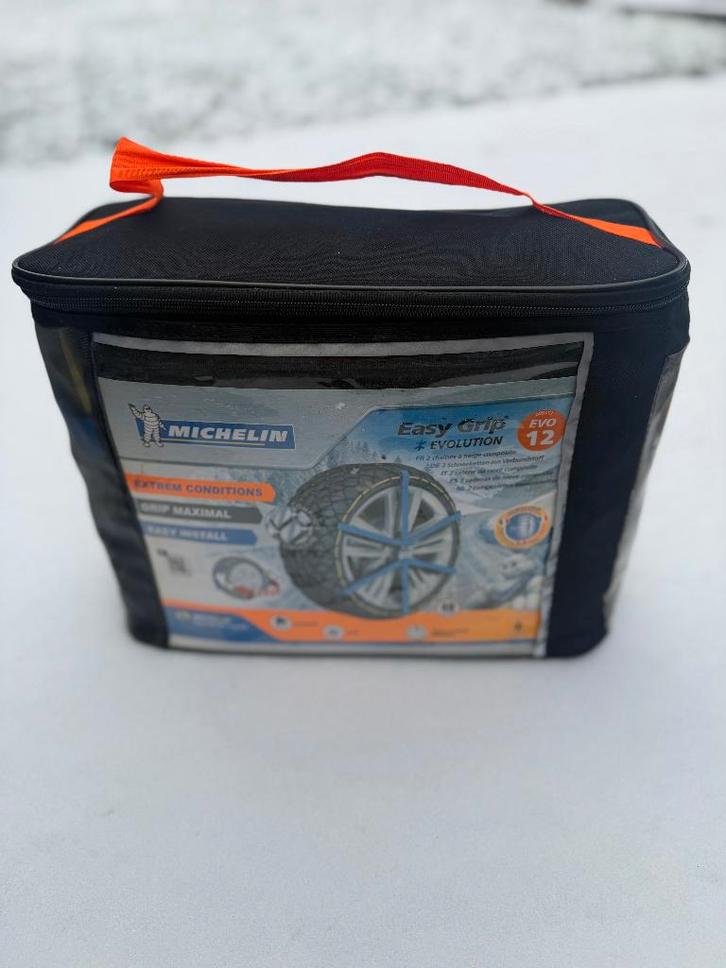 Chaines à neige composite Michelin Easy Grip EVO 12, Autos : Divers, Chaînes, Comme neuf, Enlèvement