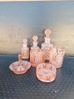 persglazen toilettafelset, Ophalen