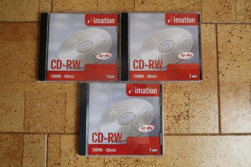 3 CD-RW 80 (herschrijfbare CD), Informatique & Logiciels, Disques enregistrables, Neuf, Cd, Réinscriptible, Enlèvement ou Envoi