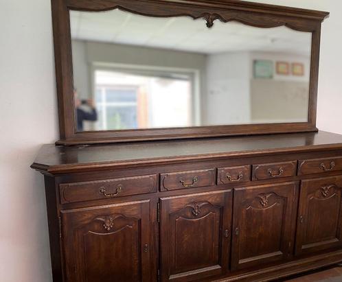 Dressoir / buffetkast met spiegel - goede staat, Huis en Inrichting, Kasten | Dressoirs, Gebruikt, 200 cm of meer, 50 tot 75 cm