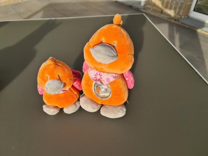 Mama en kindje eend, Noukie, Kinderen en Baby's, Speelgoed | Knuffels en Pluche, Zo goed als nieuw, Eend, Ophalen of Verzenden
