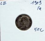 50 cent 1909 français, Argent, Enlèvement ou Envoi, Monnaie en vrac, Argent