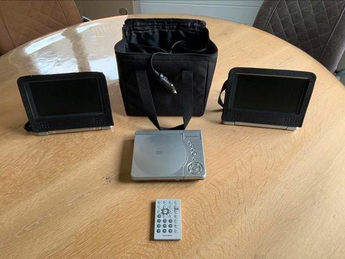 Salora  dvd speler voor auto met 2 schermen, Audio, Tv en Foto, DVD spelers, Zo goed als nieuw, Ophalen of Verzenden