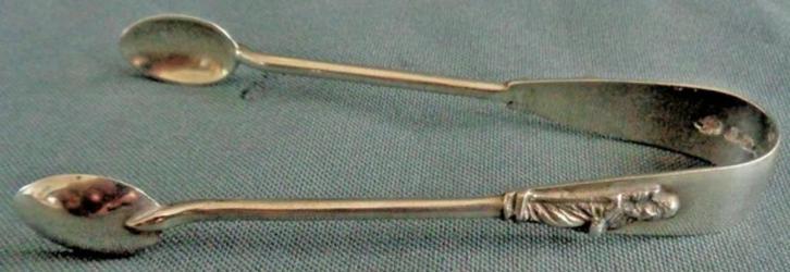 WILLIAM HUTTON SHEFFIELD 925 zilver suikertang 10cm 1896, Antiek en Kunst, Antiek | Bestek, Verzenden