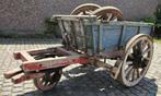 Antieke houten getrokken kiepwagen, Antiek en Kunst, Ophalen