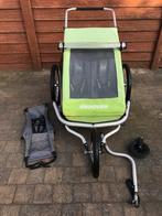 Croozer kid for 2 fietskar en hangmatje, Gebruikt, Opvouwbaar, Croozer, 40 tot 60 kg