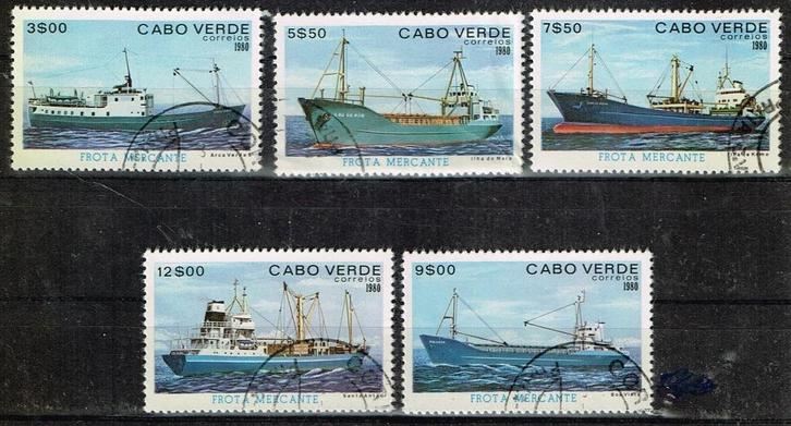 Postzegels uit Cabo Verde - K 4713 - vrachtschepen, Postzegels en Munten, Postzegels | Afrika, Gestempeld, Overige landen, Verzenden