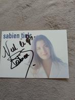 Fotokaart met handtekening Sabien Tiels, Ophalen of Verzenden
