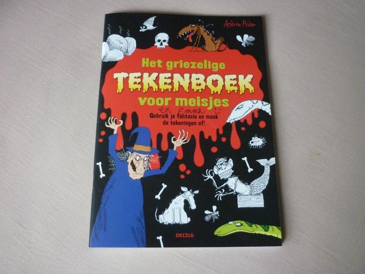 Het Griezelige Tekenboek voor meisjes - Andrew Pinder, Kinderen en Baby's, Speelgoed | Educatief en Creatief, Nieuw, Knutselen