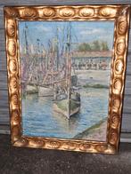 huile sur carton entoile marine signe chevalier r, Antiquités & Art, Enlèvement ou Envoi