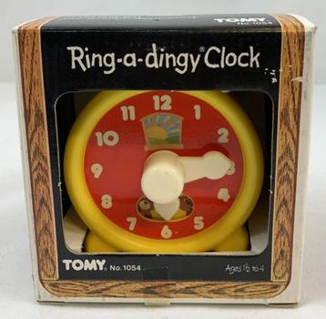 Tomy Ring a Dingy Clock klok 14cm vintage jaren 80 nieuw OVP beschikbaar voor biedingen