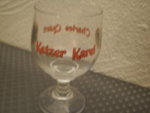Degustatie glas Keizer Karel  rode letters, Verzamelen, Biermerken, Zo goed als nieuw, Glas of Glazen, Overige merken, Ophalen of Verzenden