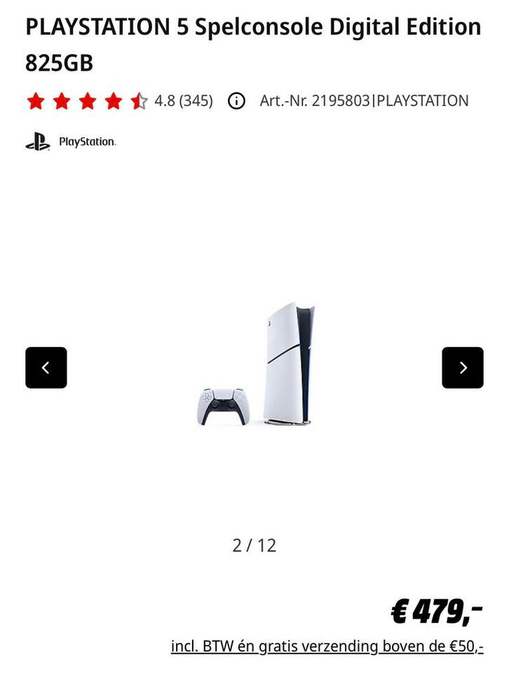 Ps5, Games en Spelcomputers, Spelcomputers | Sony PlayStation 5, Zo goed als nieuw, Ophalen