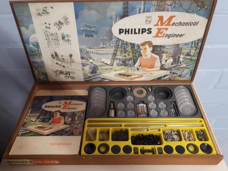 Philips Mechanical Engineer ME1200 bouwdoos, Antiek en Kunst, Antiek | Speelgoed, Ophalen of Verzenden