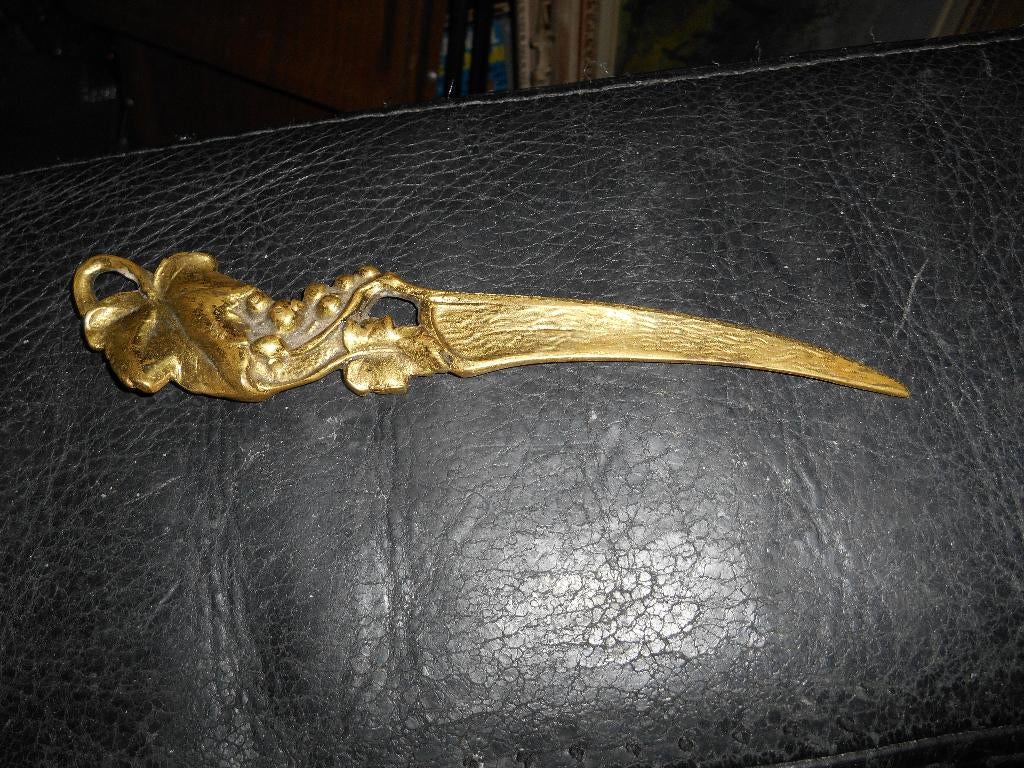 Coupe papier en métal +-19cm, Antiquités & Art, Enlèvement ou Envoi