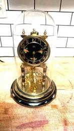 Magnifique ancienne horloge 300 jours sous globe verre 32 cm, Enlèvement ou Envoi