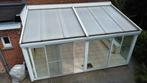 Witte aluminium veranda, Tuin en Terras, Ophalen, Gebruikt, Veranda