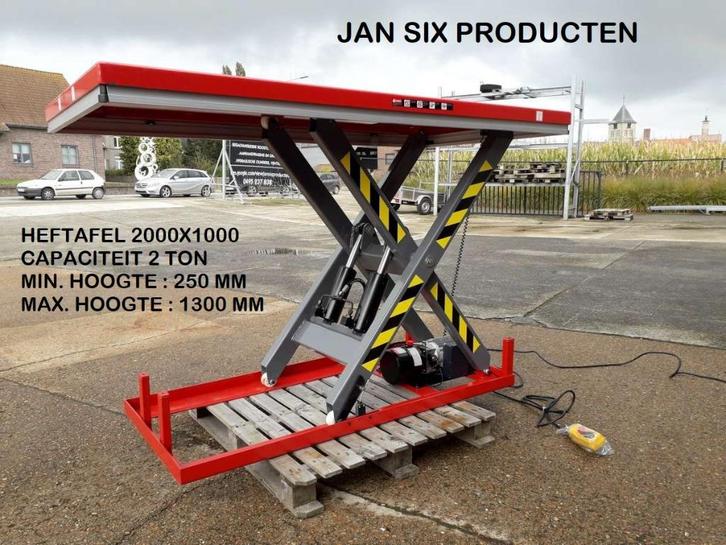 HEFTAFEL / LASTAFEL AFMETINGEN 2000 x 1000 : 2050 €, Zakelijke goederen, Machines en Bouw | Lastechniek, Ophalen