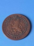 1897 Nederland 1 cent Wilhelmina, schaars, Verzenden, Koningin Wilhelmina, 1 cent, Losse munt