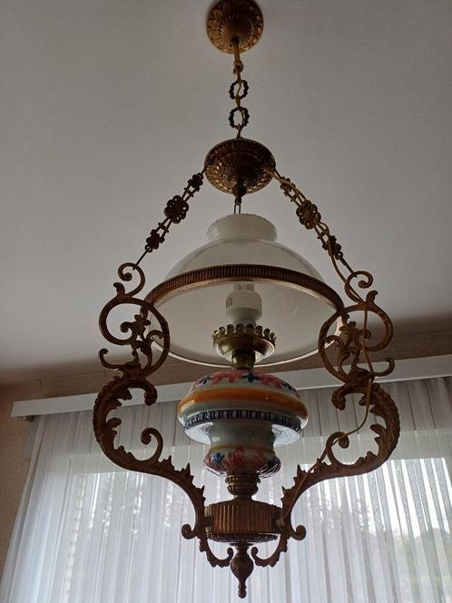 DEUX lampes de plafond Art nouveau identiques, Maison & Meubles, Lampes | Suspensions, Comme neuf, Enlèvement