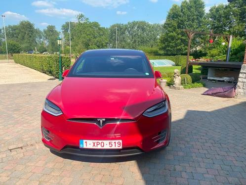 Tesla Model X LR Raven, Autos, Tesla, Particulier, Model X, Électrique, SUV ou Tout-terrain, 5 portes, Automatique, Rouge, Noir